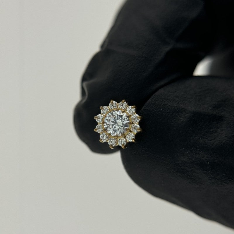 Flor Halo de Zirconias