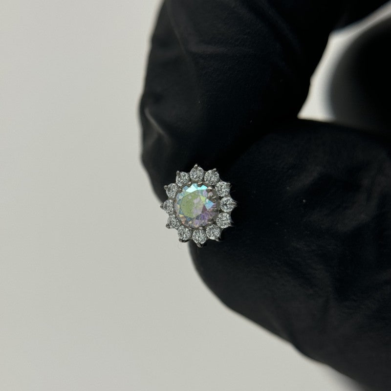 Flor Halo de Zirconias