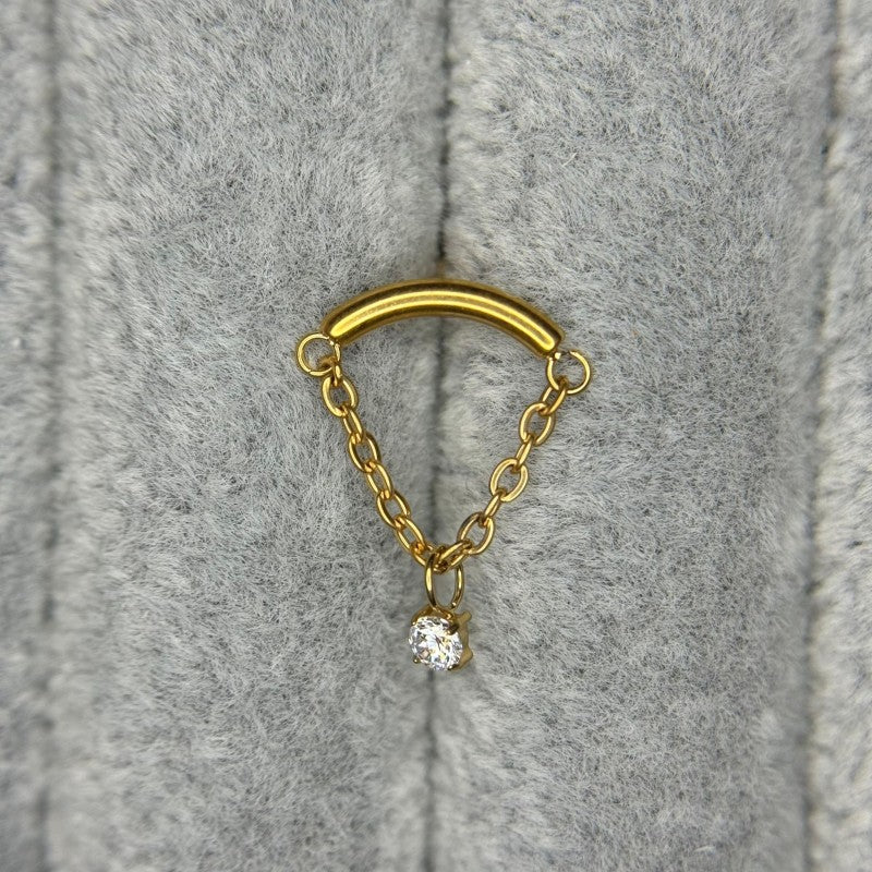 Top Cadena con Zirconita