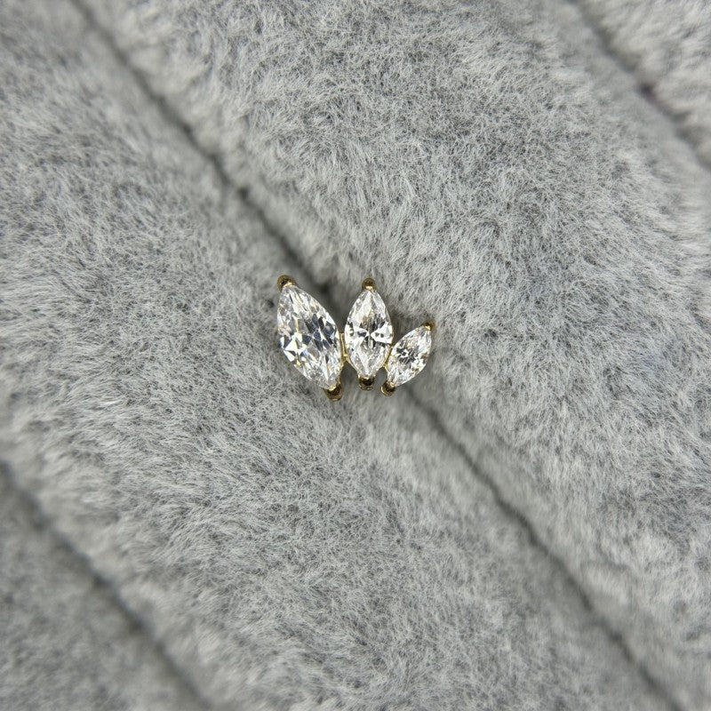 Marquesa en escala de puntas con circonitas