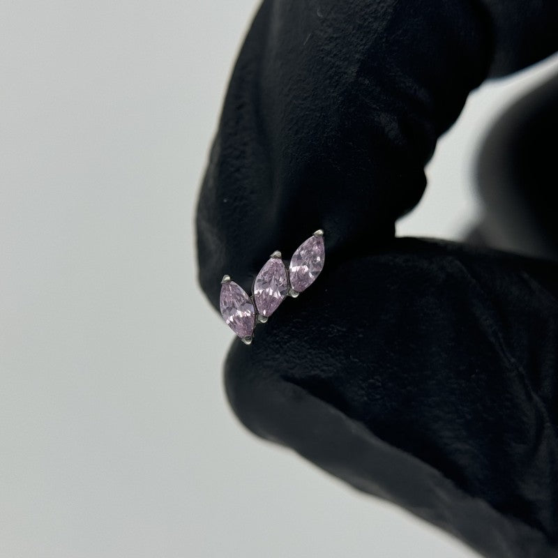 Trio Circonitas Cúbicas en Forma de Lágrima