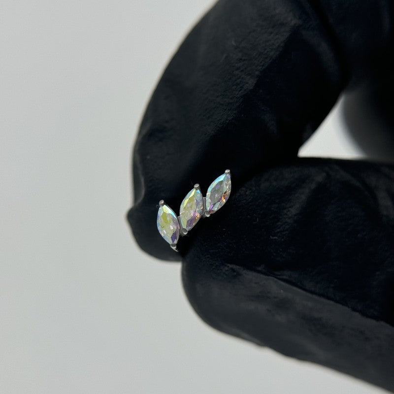 Trio Circonitas Cúbicas en Forma de Lágrima