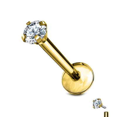 Labret Titanio F-136 con brillo