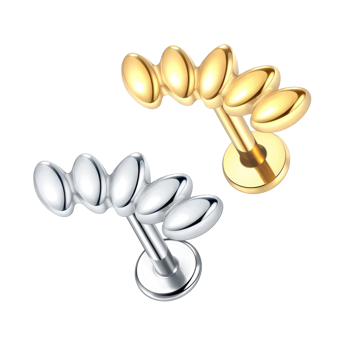 Labret Hélix de Titanio o Titanio chapado con Diseño de 5 pétalos