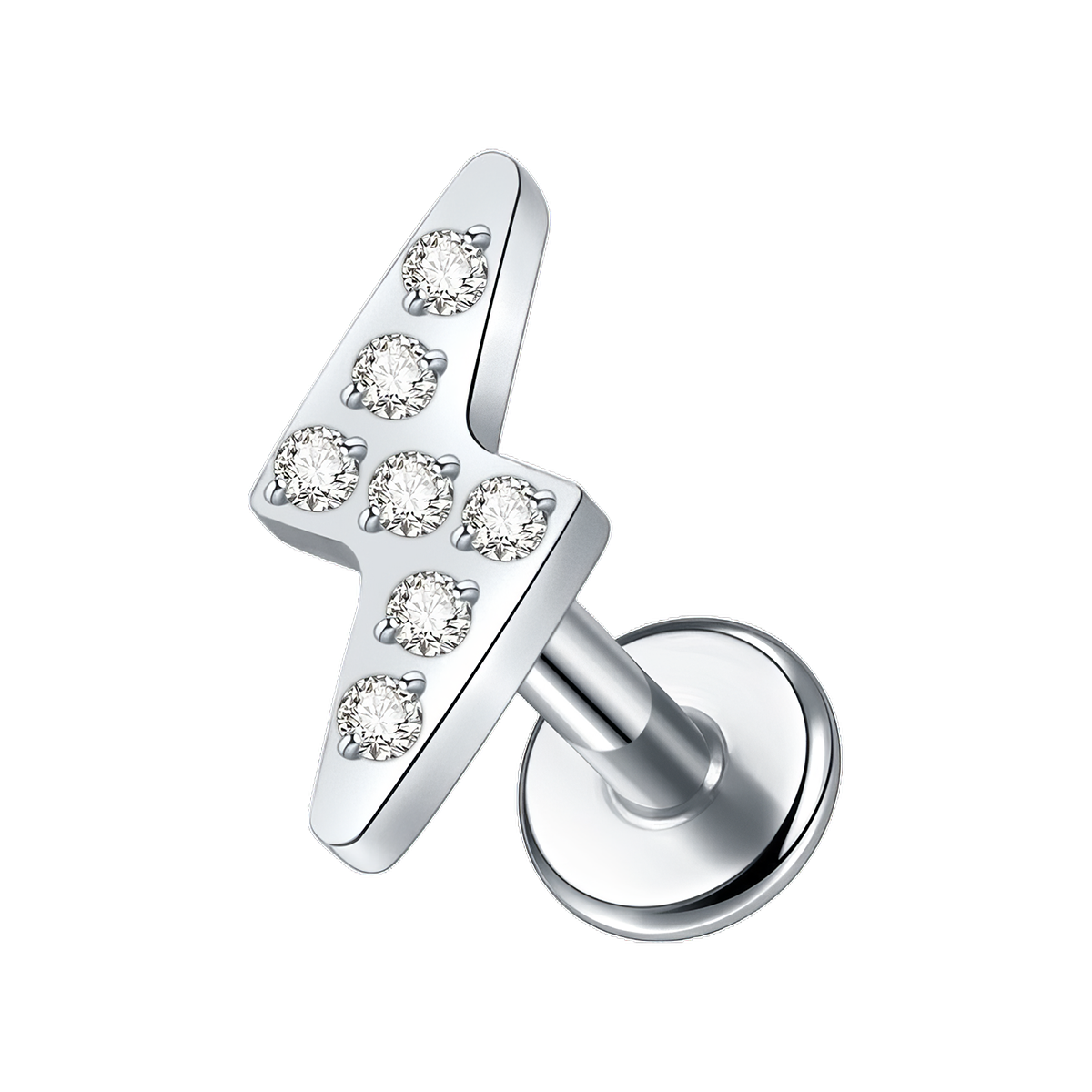 Labret helix titanio rayo brillos
